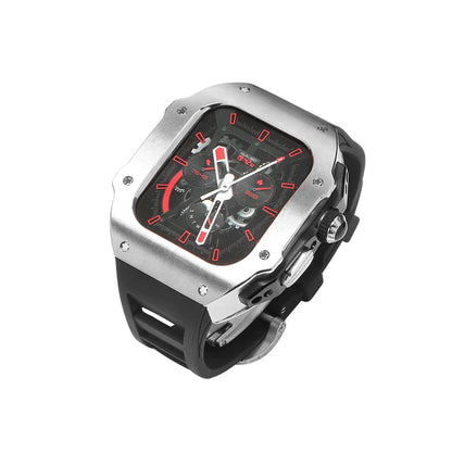 Wapseed™ Stainless Steel Case + Silicone Band