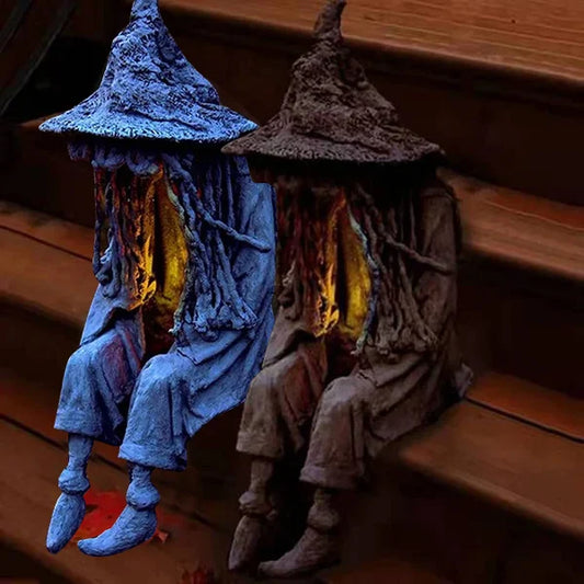 Halloween Witch Ghoul Solar Energy Lamp