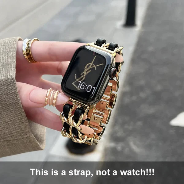 Metal Cowboy Leather Strap For Apple Watch