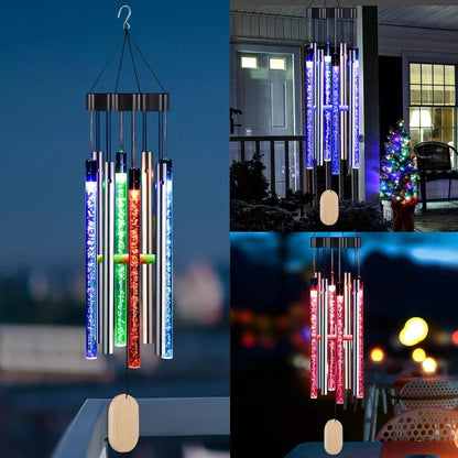 Solar Powered Musical Wind Chimes