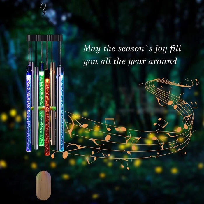 Solar Powered Musical Wind Chimes