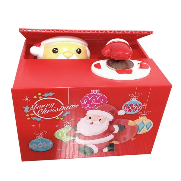 Santa Saving Money Box